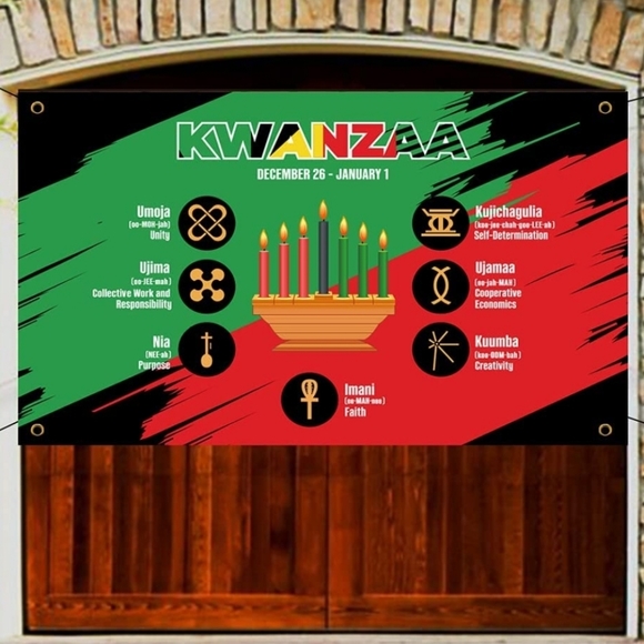 Happy Kwanzaa Banner Backdrop Party Decoration Supplies - African Heritage Holid - Picture 3 of 5